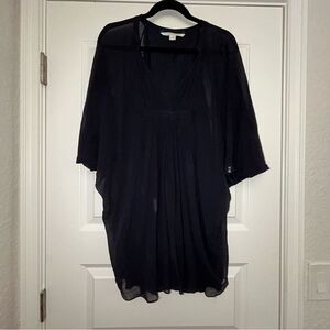 Diane Von Furstenberg Fleurette Silk Kimono Tunic Dress